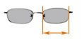 Rimless man's metal Optical frame Glasses